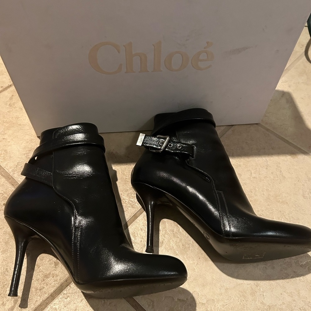 Chloe heeled booties
